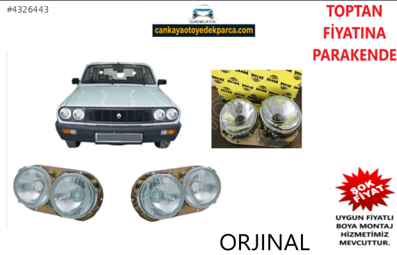 R12 TOROS ÇİFTLİ FARBA FAR SAĞ SOL SIFIR ADET FİYAT