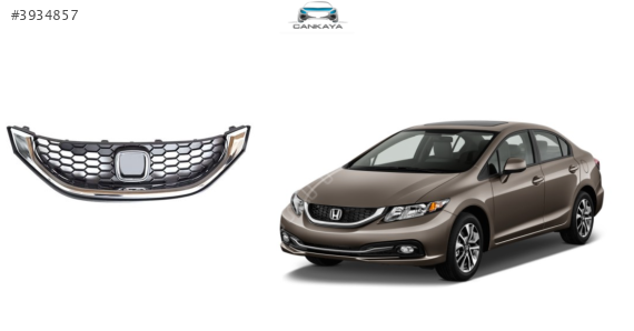 HONDA CİVİC ÖN PANJUR KROM 2014+++ (71121-TR3-A01)SIFIR
