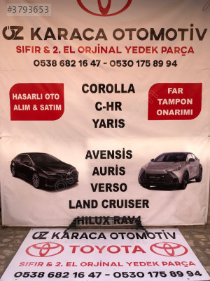 2016-2018 TOYOTA COROLLA ÇIKMA ORJINAL TAMPON IZGARASI