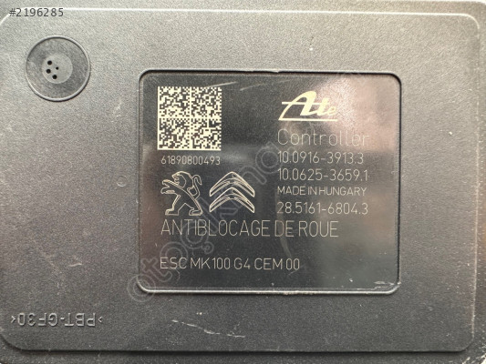 CITREON C-Elysee ABS beyni euro6
