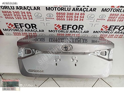 TOYOTA COROLLA BAGAJ KAPAĞI ÇIKMA ORJİNAL YEDEK PARÇA 19-22