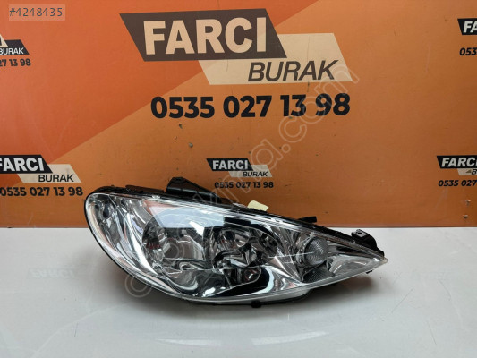 PEUGEOT 206 SAĞ FAR SIFIR İTHAL 2002-2005