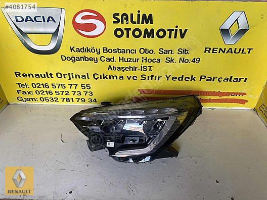 RENAULT CLIO 5 ÇIKA ORJİNAL SOL FAR VE DİĞER PARÇALRI