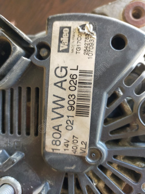 SKODA SUPER B ŞARJ DİNAMOSU 180A 021903026L