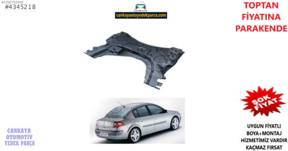 RENAULT MEGANE II ARKA BEŞİK SIFIR 8200742904
