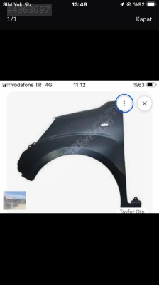 Fiat linea sağ çamurluk 07
