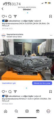 RENAULT CLİO 4 ÇIKMA ORJİNAL ÖN PANJUR