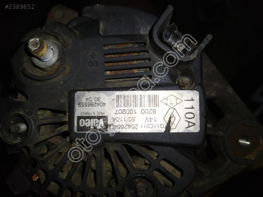 8200100907 Kango Clio 1.5 DCI Şarj Dinamosu Çıkma
