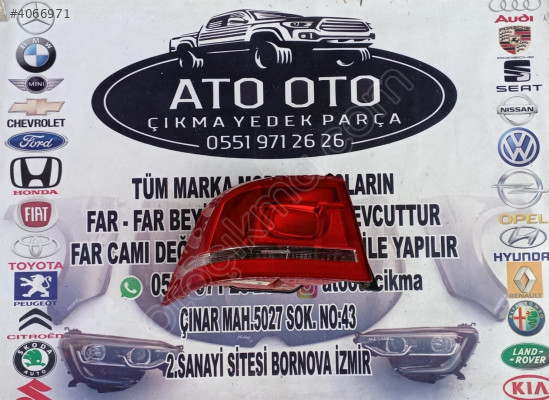 VOLKSWAGEN PASSAT B7 ORJİNAL CIKMA SOL STOP