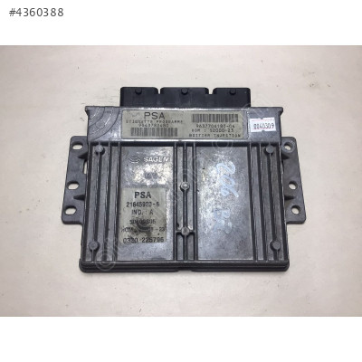 Peugeot 206 1.4 Motor Beyni 9643782480 9637706180-04 21645920-6