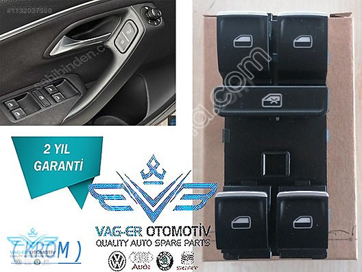 VW POLO 2015-2017 ÖN SOL CAM DÜĞMESİ DÖRTLÜ 6C Lİ ŞASE / KRO