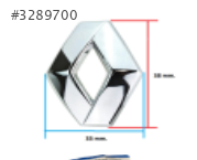 RENAULT 38X33 KUCUK LOGO ARMA DIREKSIYON+JANT GOBEK UNIVERSAL