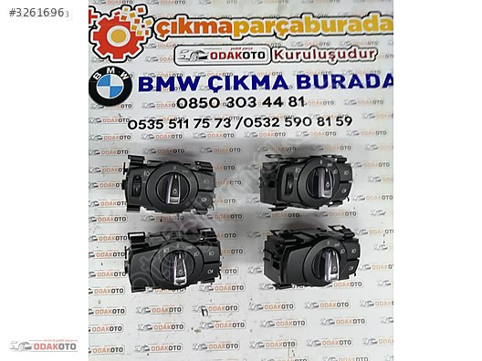 BMW E90 Çıkma Far Anahtarı Orijinal Temiz