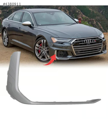 4K0807968A 3DA SÜS ÇITASI  SAG PLATİN GRİ ÖN TAMPON A6 2019-2022