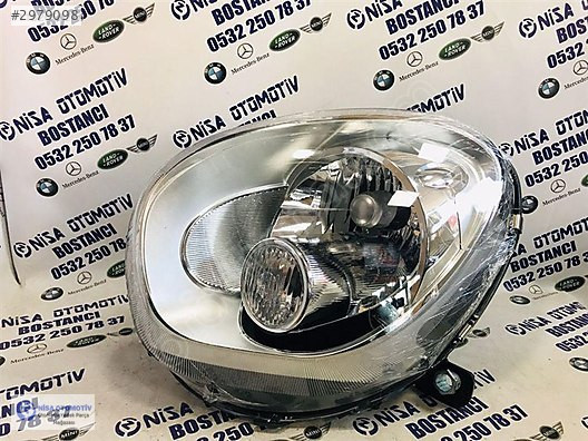 MINI COUNTRYMAN R60 MAKYAJSIZ XENONSUZ HALOJEN SOL FAR SIFIR