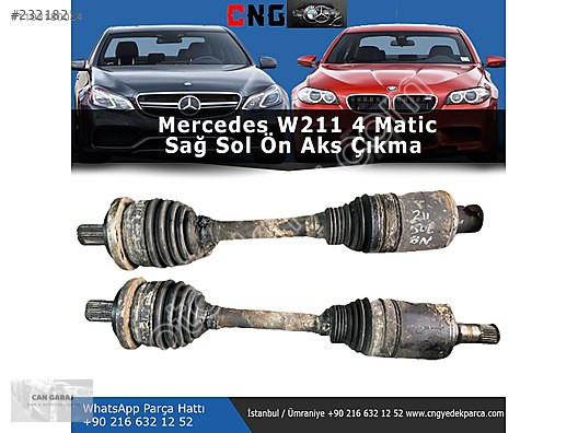 Mercedes W211 4Matic Ön Aks Sağ Sol Çıkma Orjinal