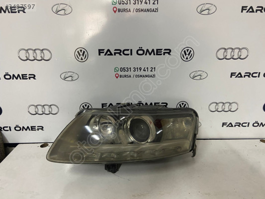 AUDİ A6 ÖN SOL FAR ORJİNAL LEDLİ MERCEKLİ XENON