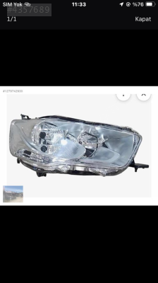 Citroen c-elysee sağ far 2013