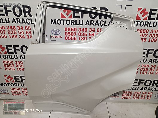 TOYOTA C-HR SOL ARKA KAPI ÇIKMA ORİJİNAL PARÇA 2016-2022