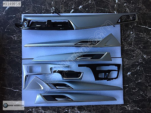 BMW G30 İÇ KAPI TRİMLERİ SET+ÜFLEMELER+DÖRTLÜ KONTROL PANELİ ORJ