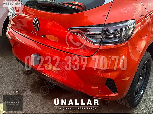 RENAULT CLİO 5 ARKA TAMPON ve TÜM AKSAMLARI| ÜNALLAR OTO ÇIKMA |