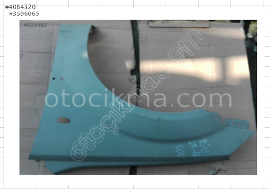Kia Rio Sol Ön Çamurluk 2007-2011