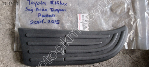TOYOTA HİLUX SAĞ ARKA TAMPON PLAKASI