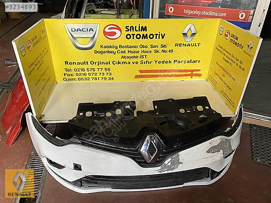 RENAULT CLIO 4 2018 ÇIKMA ORJİNAL BEYAZ ÖN TAMPON VE DİĞER PARÇA