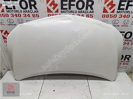 TOYOTA COROLLA MOTOR KAPUTU ÇIKMA ORİJİNAL PARÇA 2007-2012
