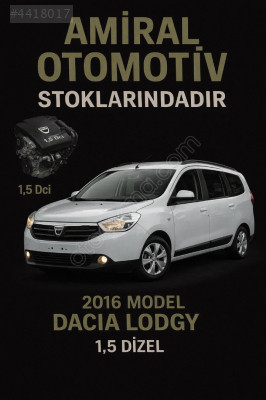 2016 DACİA LODGY 1.5 DİZEL MANUEL ARKA TAMPON