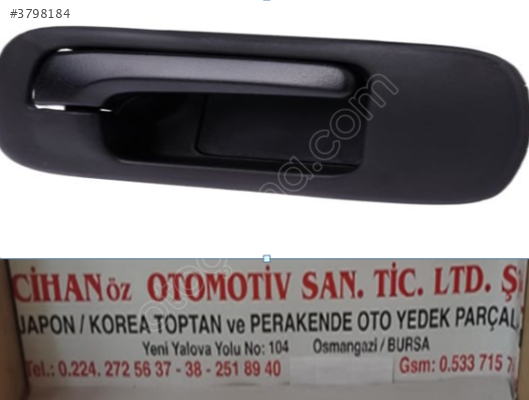 HONDA CIVIC İÇ KAPI KOLU SAĞ 2001-2006 SİYAH 72120-S5N-C01ZA YS