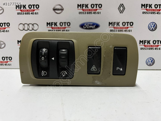 RENAULT MEGANE 3 FAR AYAR DÜĞME TAKIMI ÇERÇEVESİ ORJİNAL