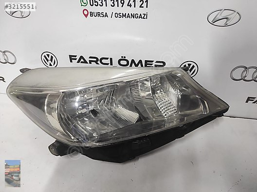 TOYOTA YARİS SAĞ FAR 2012-2014 UYUMLU far orjinal
