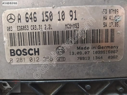 Mercedes Vito W639 Motor beyni A6461501091