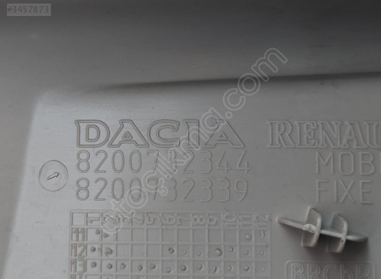 DACİA DUSTER 2015 MODEL DİZEL ORTA DİREK KAPLAMASI 8200732344