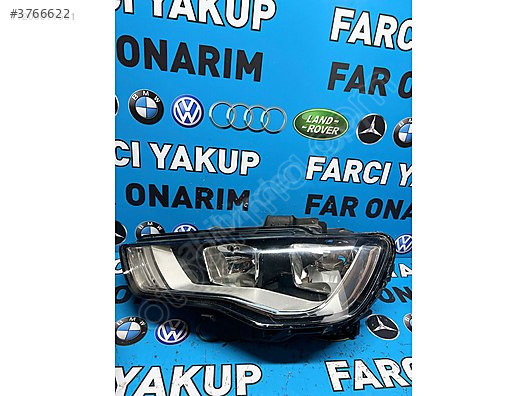 AUDİ A3 SOL ÖN FAR DÜZ 2013-2015 ÇIKMA ORİJİNAL TEMİZ