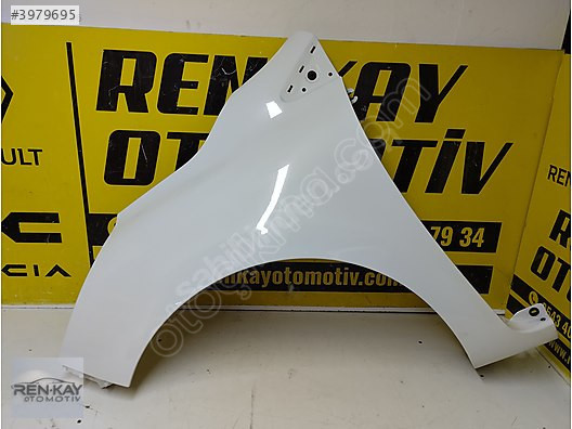 631010624R RENAULT CLİO 4 SOL ÖN ÇAMURLUK (HATASIZ) BEYAZ ORJ