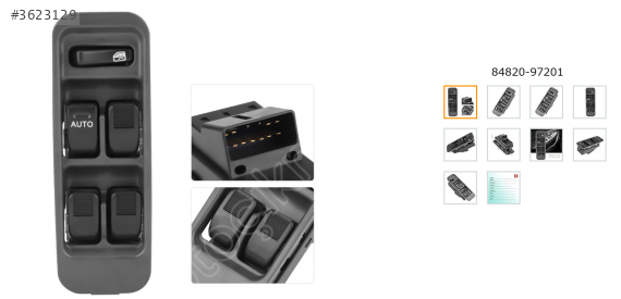 DÜĞME CAM KALDIRMA ÖN SOL DAİHATSU SIRION 98-01 84820-97201 DÖRTL