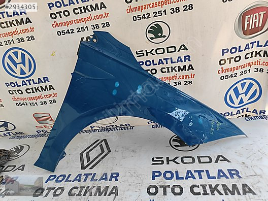 Volkswagen Polo Ön sağ çamurluk orijinal 2018-2021 mavi