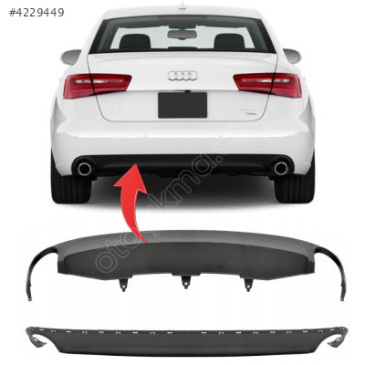 Audi A6 C7 Arka Tampon Spoyleri Alt Koruma 2012-2015 4G0807521A