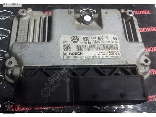 0261S04399 03C906022AL Volkswagen Golf 1.4 TSI Motor BEYNİ
