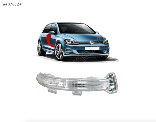 5G0949102 VW GOLF 7-7.5 SAĞ AYNA SİNYALİ 2013-2019