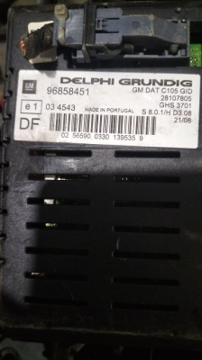 96858451 Opel antara yol bilgisayar ekranı