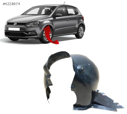 VOLKSWAGEN POLO 2010-2014 ÖN SOL CAMURLUK DAVLUMBAZI 6R0809957