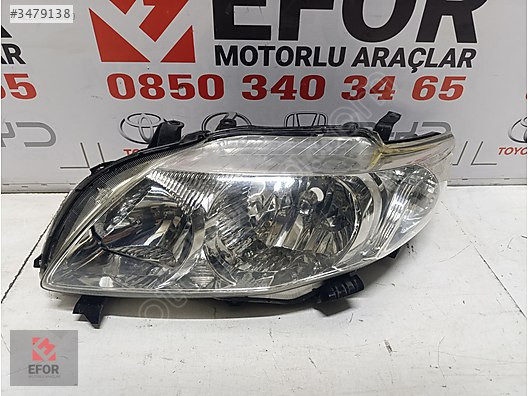 TOYOTA COROLLA SOL FAR ÇIKMA ORİJİNAL PARÇA 2007-2010