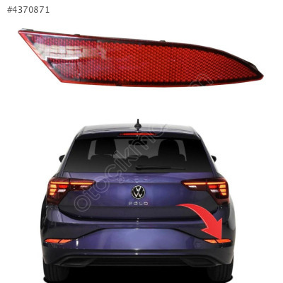 2G0945106A VW POLO 2021  ARKA TAMPON REFLEKTÖR SAG DIŞ (OEM)