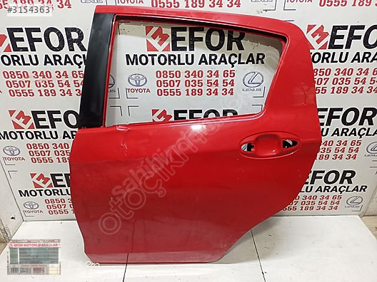TOYOTA YARİS SOL ARKA KAPI ÇIKMA ORİJİNAL PARÇA 2012-2019