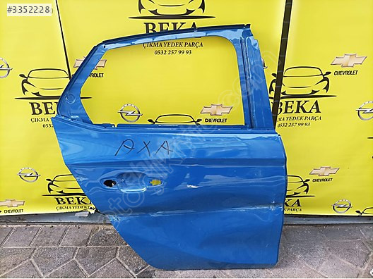 OPEL CORSA F SAĞ ARKA KAPI MAVİ ÇIKMA ORJİNAL YEDEK PARÇA ÜRÜN