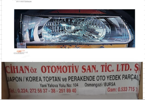 Mitsubishi L300 Far 2001 2008 - Sağ .Sol - Adet Fiyatı/