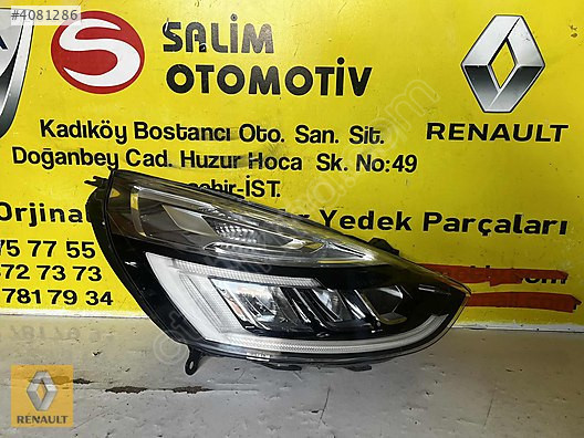RENAULT CLIO 4 ÇIKMA ORJİNAL LEDLİ SAĞ FAR VE DİĞER PARÇALARI